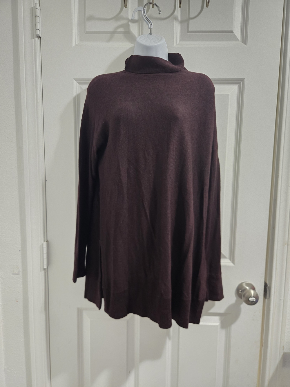 LOFT Dark Plum Turtleneck Sweater